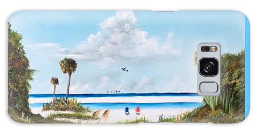 Beach Galaxy Case featuring the painting In Paradise by Lloyd Dobson