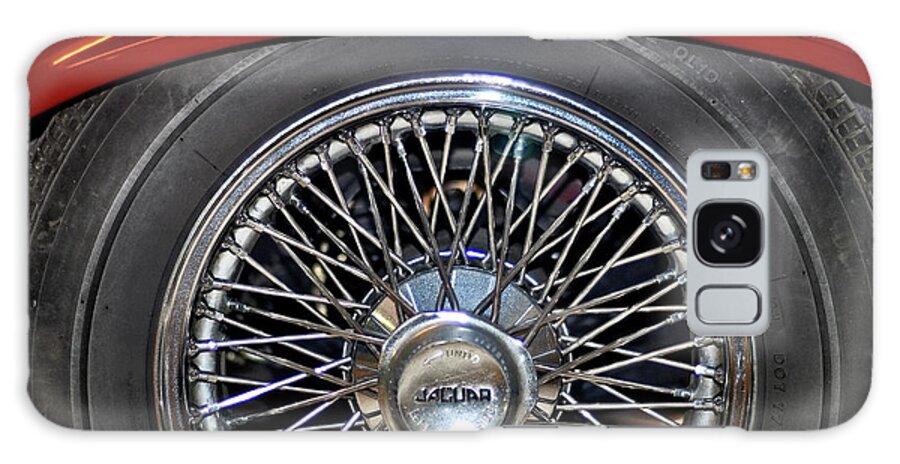 Red Galaxy Case featuring the photograph Jaguar Wheel #2 by Julie Niemela