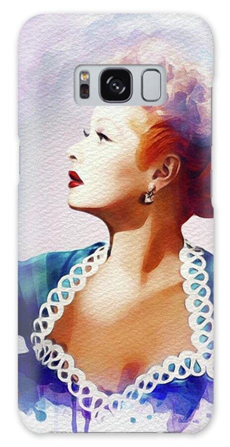 Lucille Galaxy Case featuring the painting Lucille Ball, Vintage Actress #2 by Esoterica Art Agency