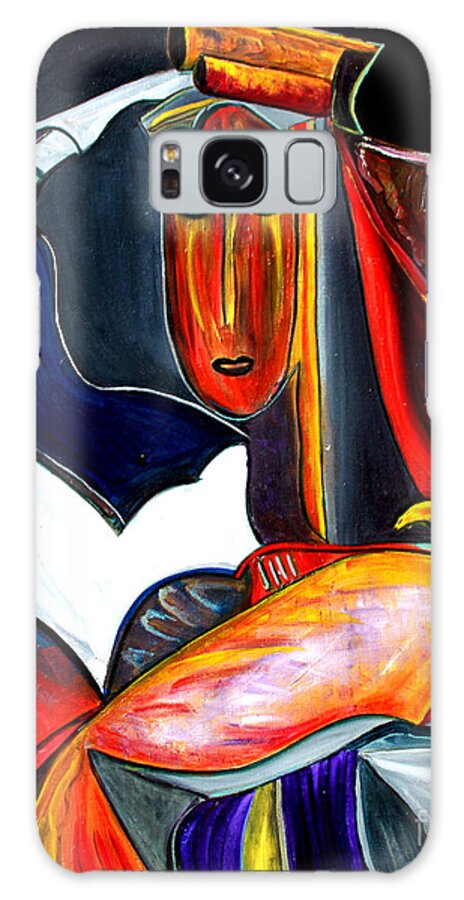  Galaxy Case featuring the painting Mystery Woman #2 by Pilar Martinez-Byrne