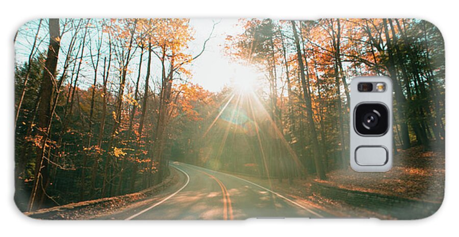 Letchworth Galaxy S8 Case featuring the photograph Road in Fall by Dave Niedbala