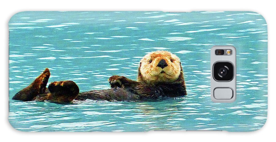 Sea Otter Galaxy Case featuring the photograph Sea Otter by Carl Sheffer
