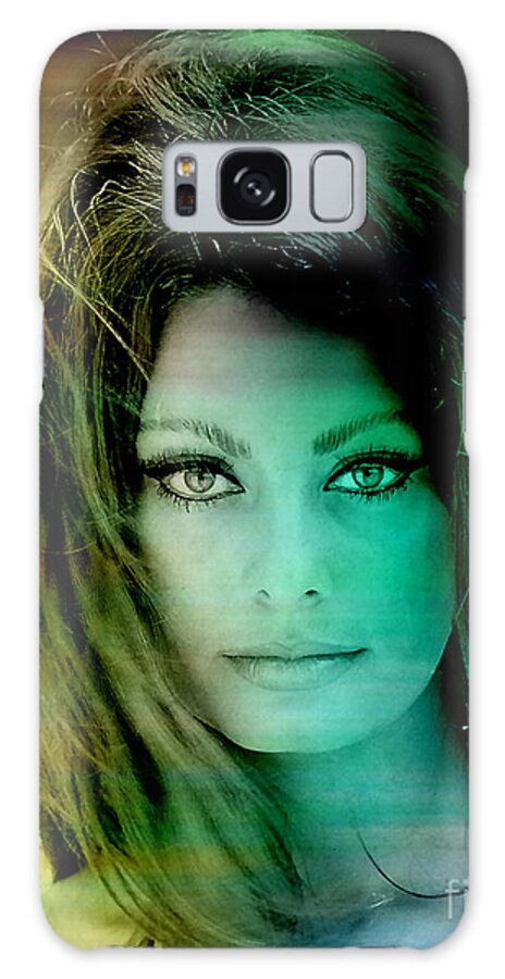 Sophia Digital Art Mixed Media Galaxy S8 Case featuring the mixed media Sophia Loren #2 by Marvin Blaine