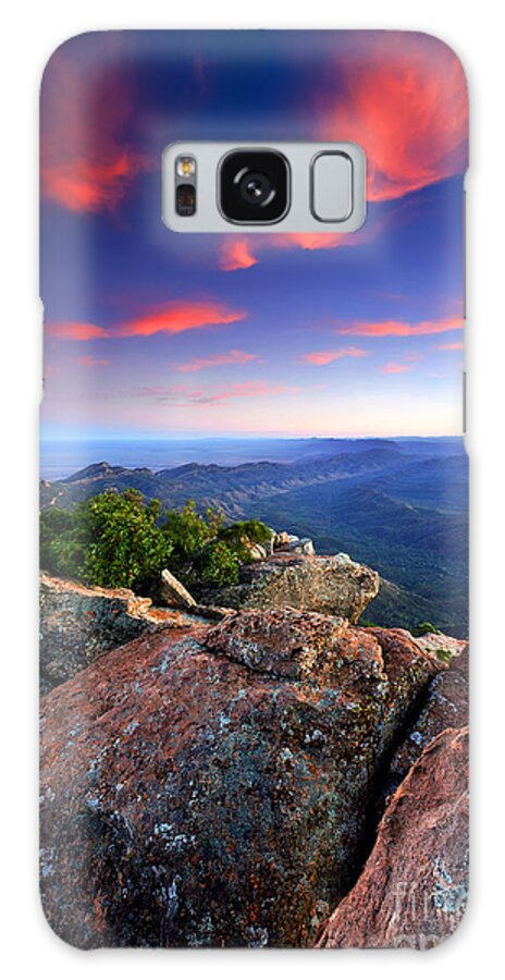 St Mary Peak Sunrise Outback Landscape Wilpena Pound Flinders Ranges South Australia Australian Abc Range Galaxy Case featuring the photograph St Mary Peak Sunrise #2 by Bill Robinson