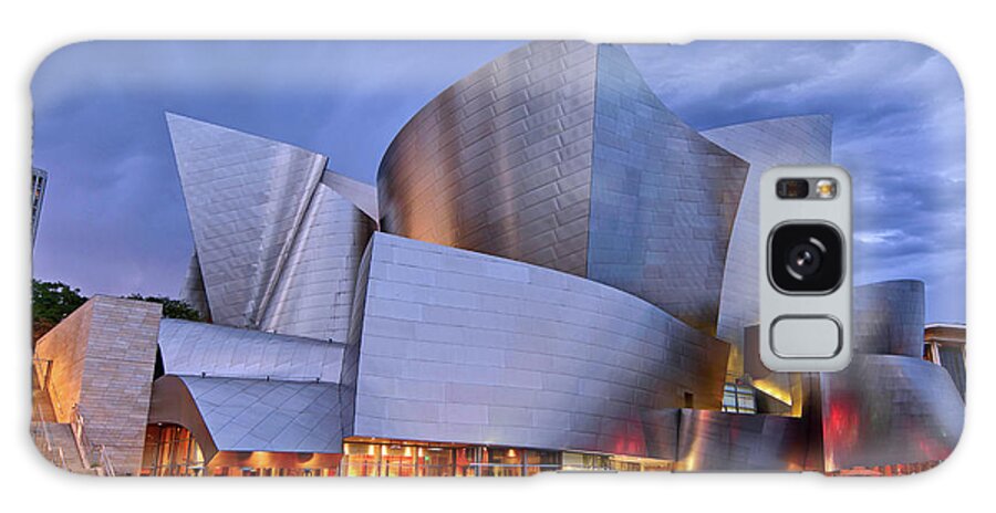 Walt Disney Concert Hall Galaxy Case featuring the photograph Sunset at the Walt Disney Concert Hall in Downtown Los Angeles. #2 by Jamie Pham