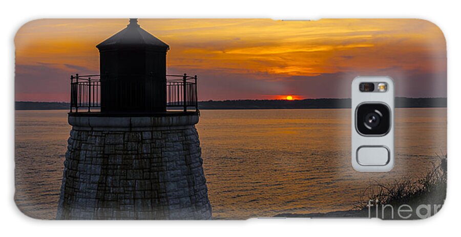 #lighthouse Galaxy Case featuring the photograph Sunset from Castle Hill Lighthouse. #2 by New England Photography