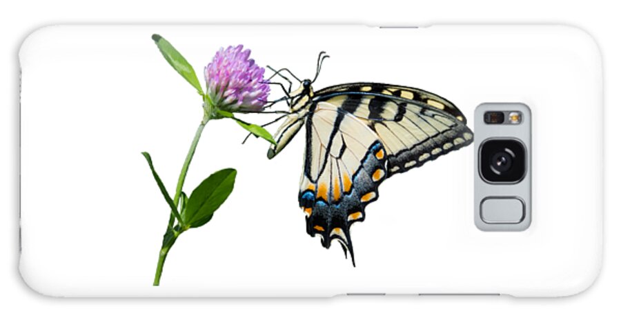 Tiger Swallowtail Butterfly Galaxy Case featuring the photograph Tiger Swallowtail Butterfly #2 by Holden The Moment