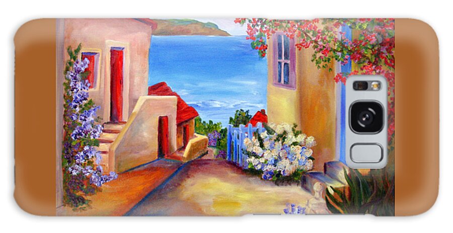 Italian Villa Galaxy Case featuring the painting Tuscany Village #2 by Mary Jo Zorad