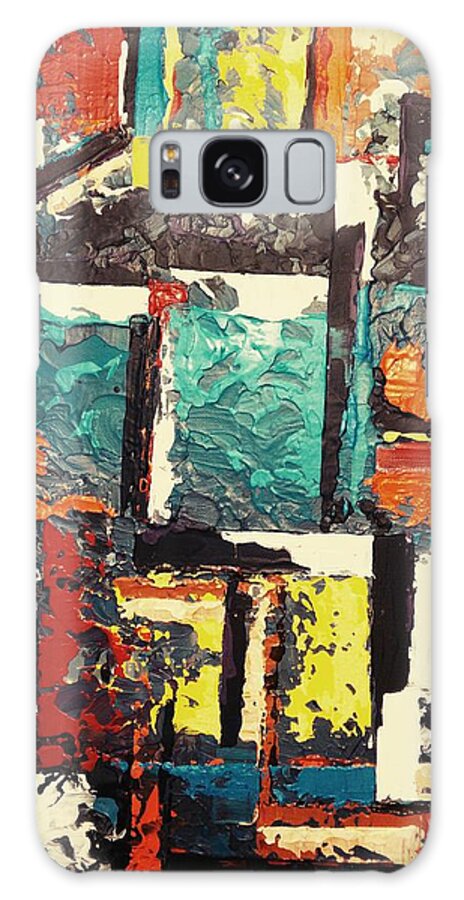 Abstract Galaxy Case featuring the painting Untitled #2 by Ray Khalife