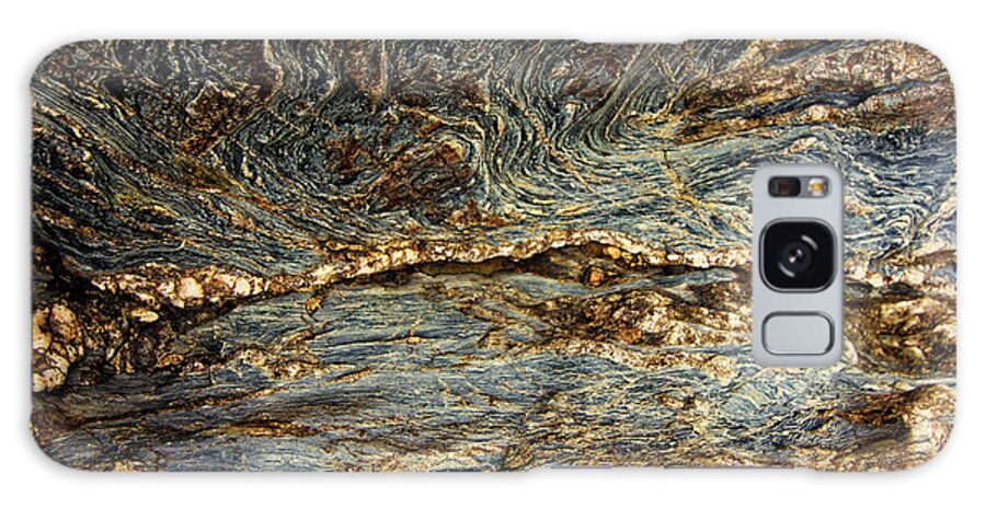 Wood Grain On Rock Galaxy Case featuring the photograph Wood Grain on Rock by Doolittle Photography and Art