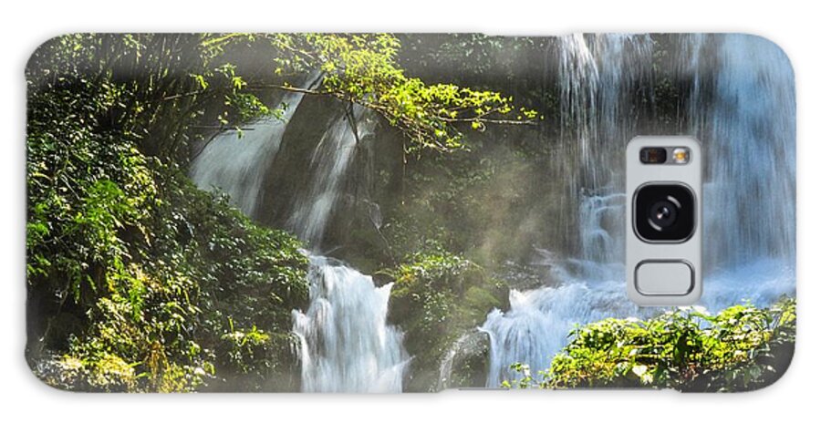 Waterfall Galaxy Case featuring the photograph Waterfall scenery #24 by Carl Ning