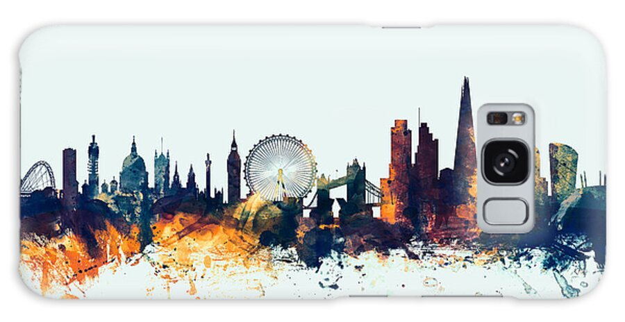 London Galaxy Case featuring the digital art London England Skyline #27 by Michael Tompsett