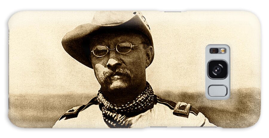 Theodore Roosevelt Galaxy Case featuring the photograph Colonel Theodore Roosevelt by War Is Hell Store