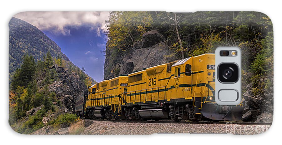 Conway New Hampshire Galaxy Case featuring the photograph Conway Scenic Railroad Notch Train. #1 by New England Photography