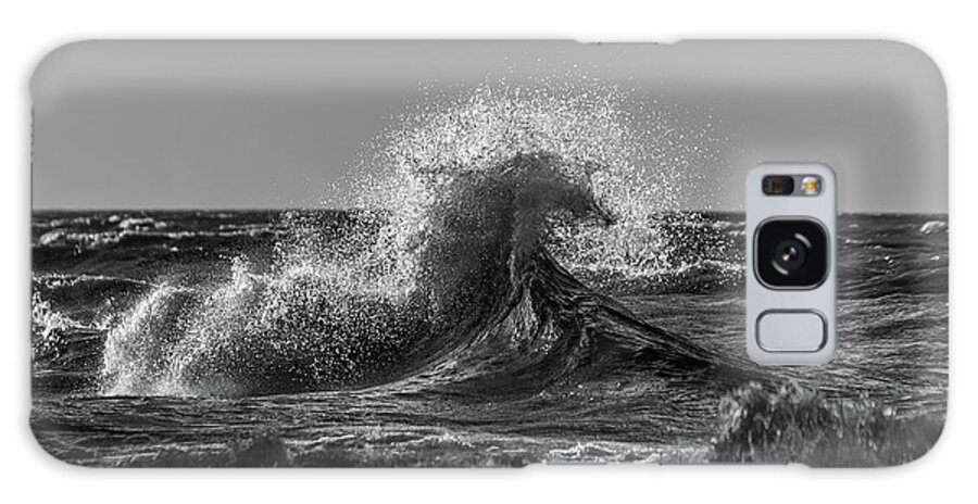 Lake Erie Galaxy Case featuring the photograph Lake Erie Waves #3 by Dave Niedbala