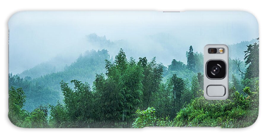 Scenery Galaxy Case featuring the photograph Mountains scenery in the mist #3 by Carl Ning