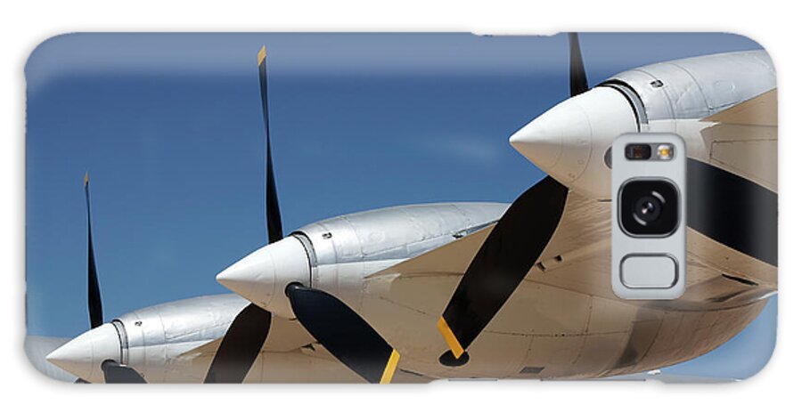 Plane Galaxy Case featuring the photograph 3 Props #79 by Raymond Magnani