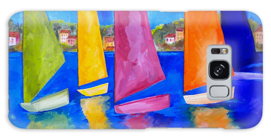 Usvi Galaxy Case featuring the painting Reflections of Tortola by Patti Schermerhorn