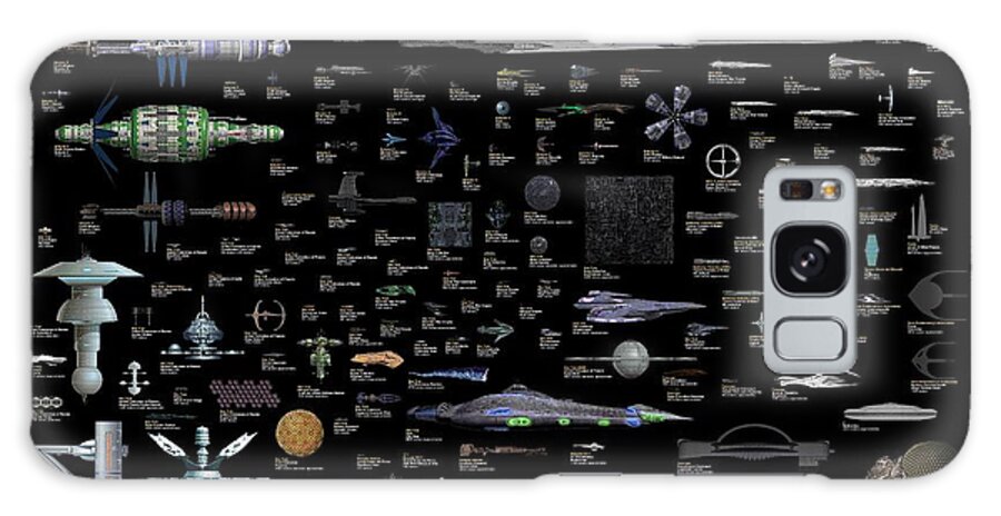 Spaceship Galaxy Case featuring the digital art Spaceship #3 by Maye Loeser