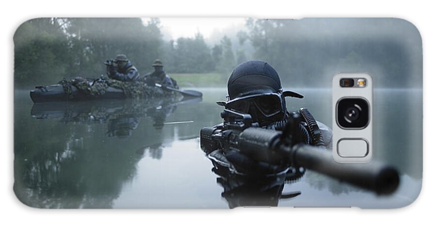 Special Operations Forces Galaxy Case featuring the photograph Special Operations Forces Combat Diver by Tom Weber