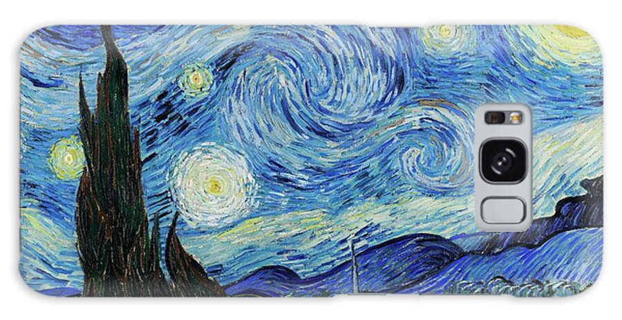 Vincent Galaxy Case featuring the painting The Starry Night by Vincent Van Gogh