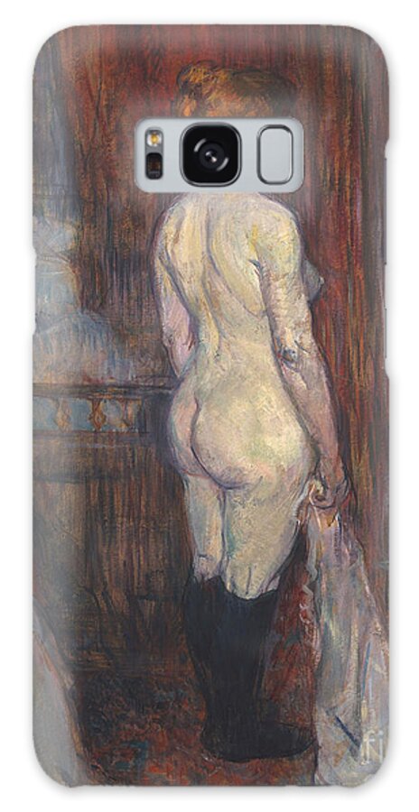 Toulouse Lautrec Galaxy Case featuring the painting Woman before a Mirror by Henri de Toulouse-Lautrec