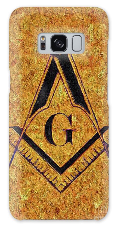 Symbol Galaxy Case featuring the painting Masonic Symbolism #4 by Esoterica Art Agency