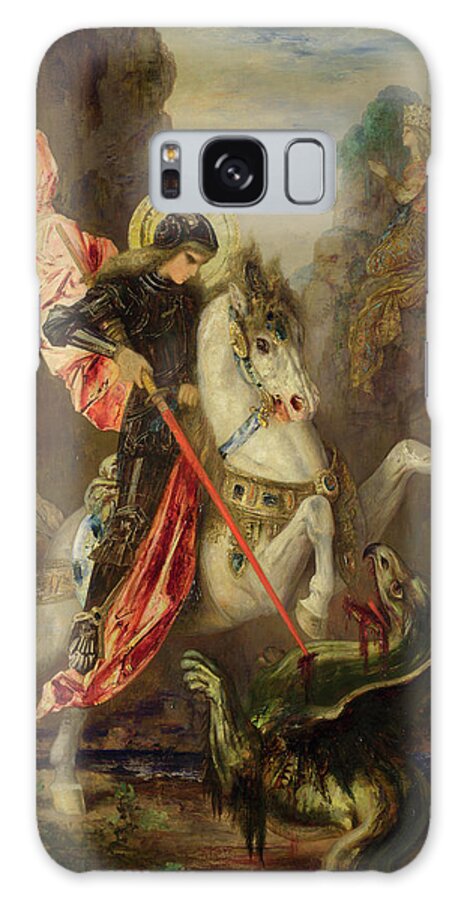 Religion Galaxy S8 Case featuring the painting Saint George and the Dragon #4 by Gustave Moreau