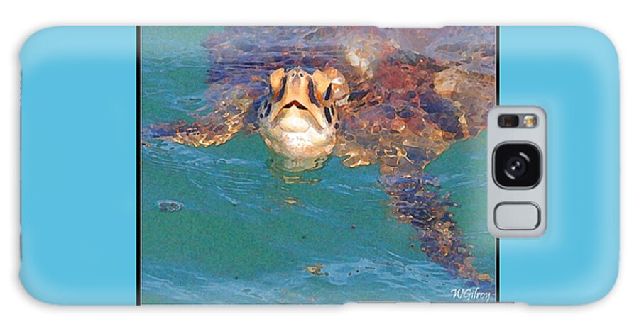 Sea Turtle Galaxy Case featuring the photograph Sea Turtle #1 by W Gilroy