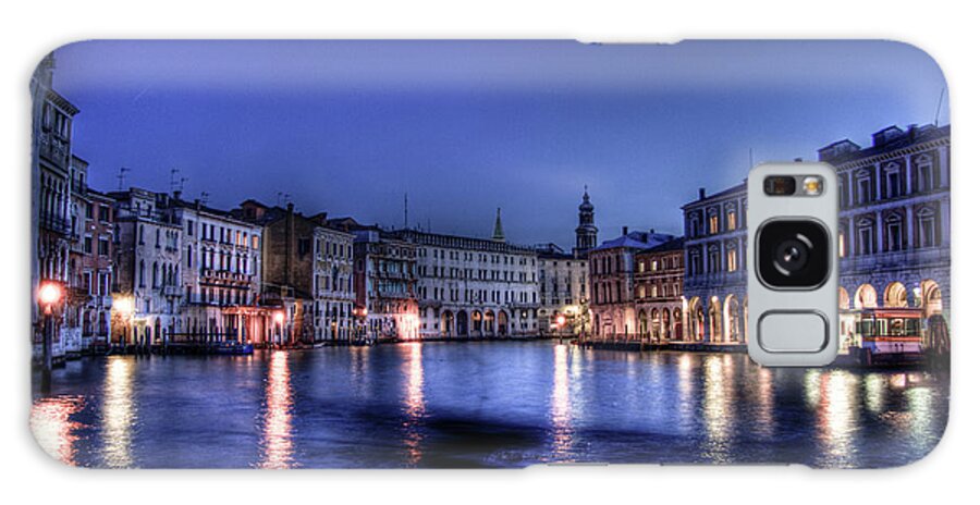 Venice Galaxy Case featuring the photograph Venice by night by Andrea Barbieri