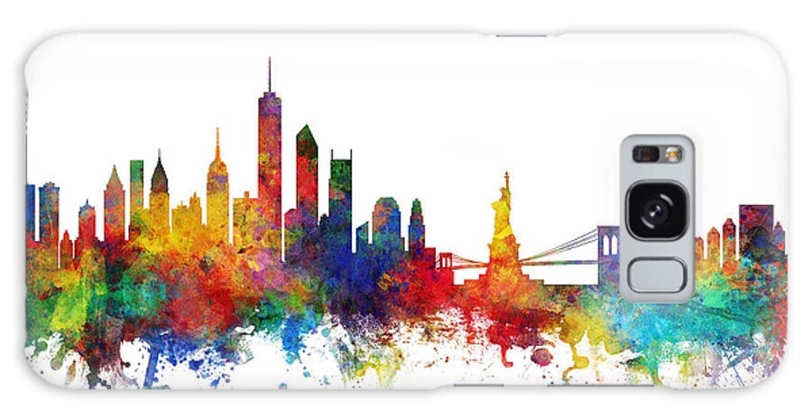 New York City Galaxy Case featuring the digital art New York Skyline #40 by Michael Tompsett