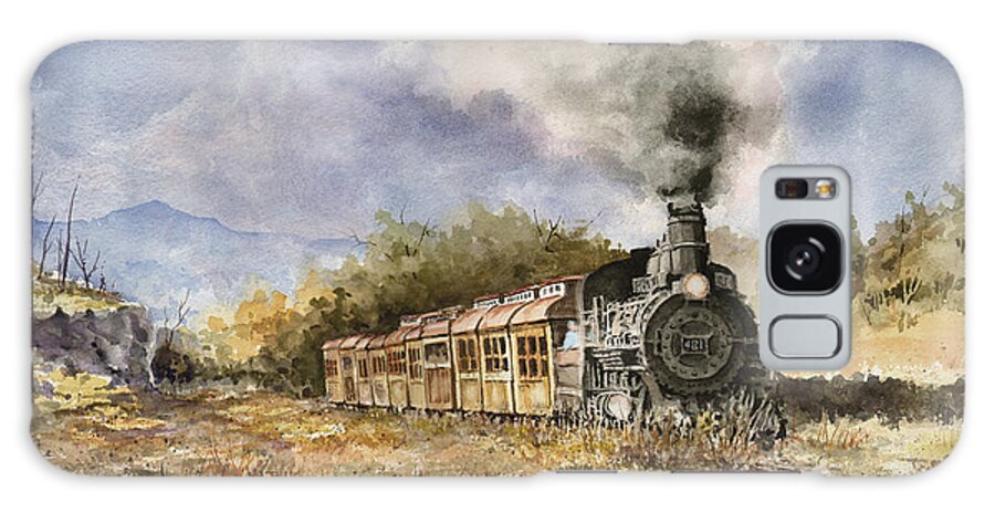Train Galaxy Case featuring the painting 481 From Durango by Sam Sidders
