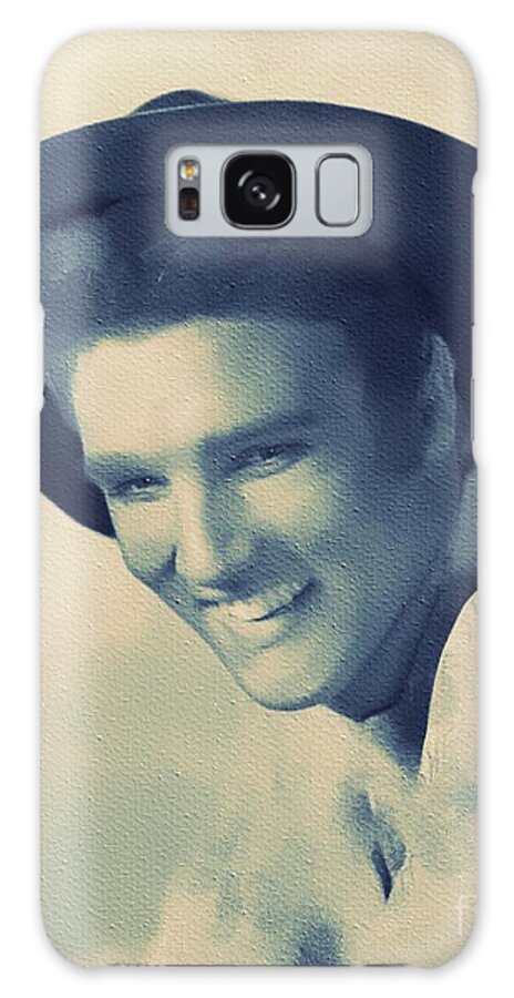 Music Galaxy Case featuring the painting Elvis Presley, Legend #5 by Esoterica Art Agency