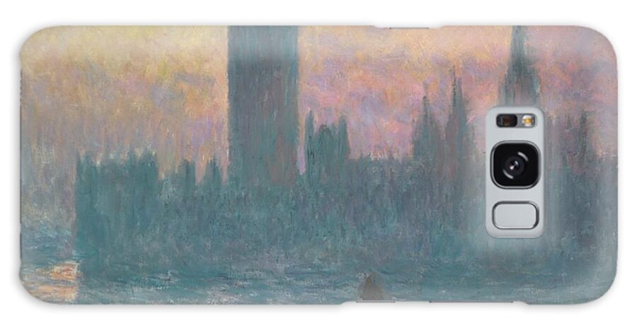 Claude Monet Galaxy Case featuring the painting The Houses Of Parliament by Claude Monet