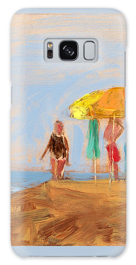 Beach Galaxy Case featuring the painting Untitled #255 by Chris N Rohrbach