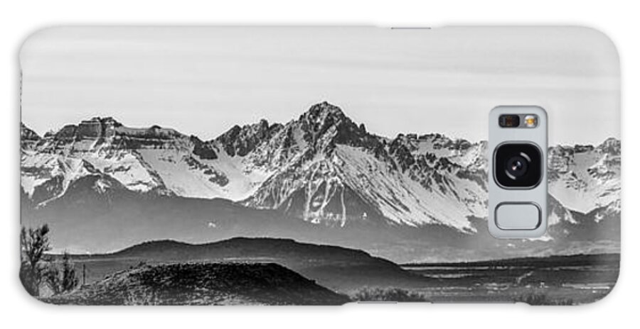B&w Galaxy Case featuring the photograph At The Foothills Of Colorado Rockies #6 by Alex Grichenko