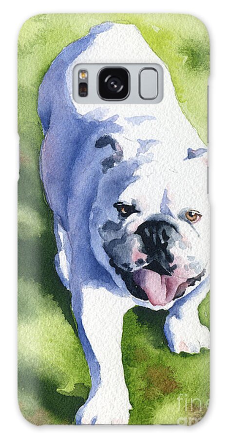 Bulldog Galaxy Case featuring the painting Bulldog #5 by David Rogers
