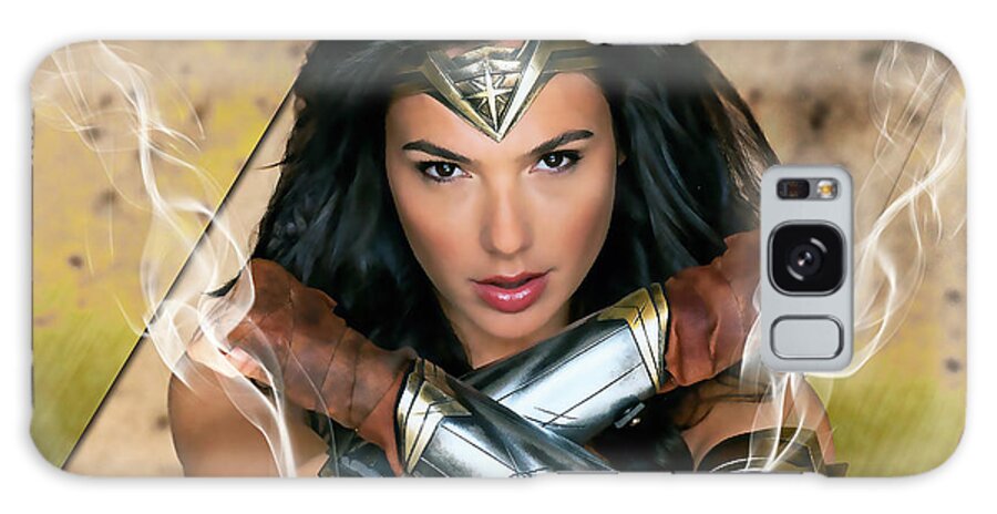 Wonder Woman Galaxy Case featuring the mixed media Wonder Woman Art #11 by Marvin Blaine
