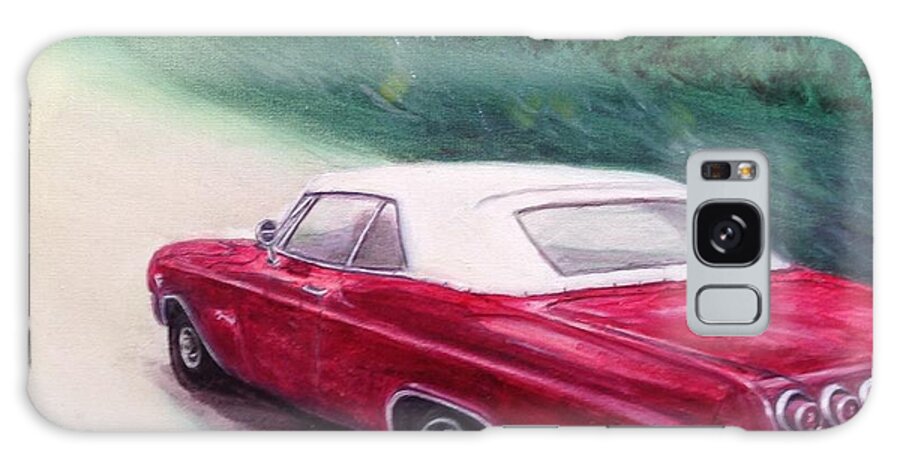 65 Chevy Impala Convertible Galaxy Case featuring the painting 65 Chevy Impala by Lavender Liu