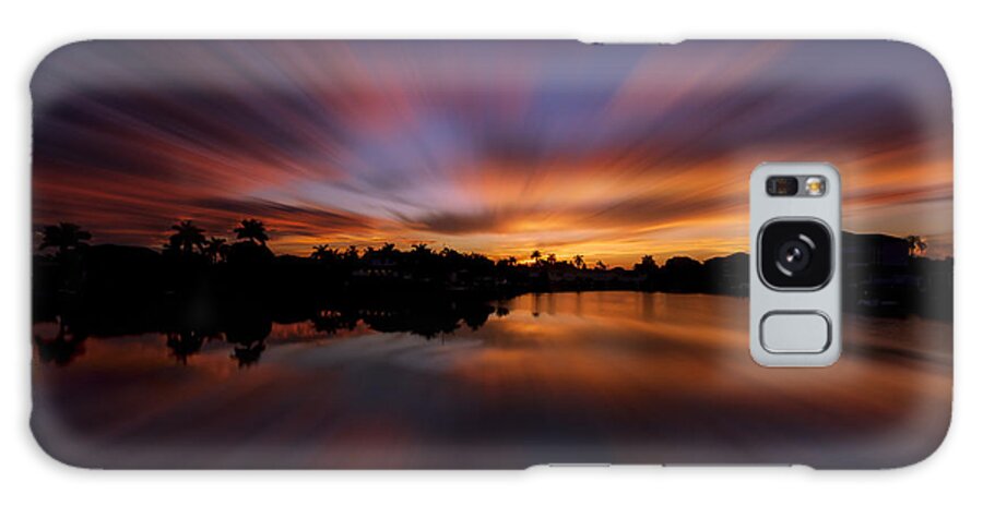 Naples Galaxy Case featuring the photograph Sunrise at Naples, Florida #7 by Peter Lakomy