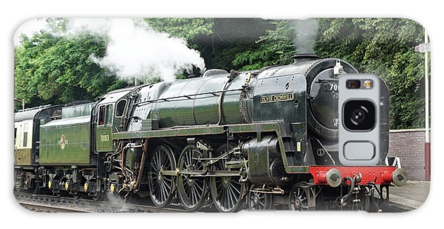70013 Galaxy Case featuring the photograph 70013 Oliver Cromwell at Leicester by David Birchall