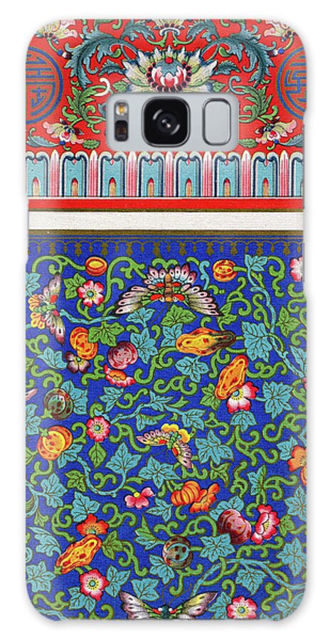 Colorful Pattern Art - Ethnic Asian Flowers Wallpaper Wall Art Prints  Galaxy S8 Case by Wall Art Prints - Pixels