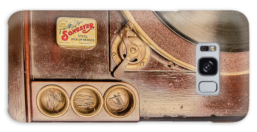 Record Player Galaxy Case featuring the photograph 78 RPM And Accessories by Gary Slawsky