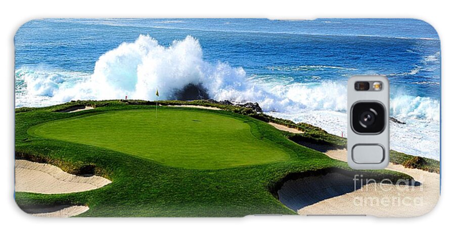 Golf Galaxy Case featuring the photograph 7th Hole - Pebble Beach by Michael Graham