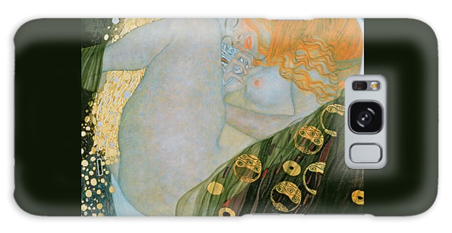 Danae Galaxy Case featuring the painting Danae #8 by Gustav Klimt