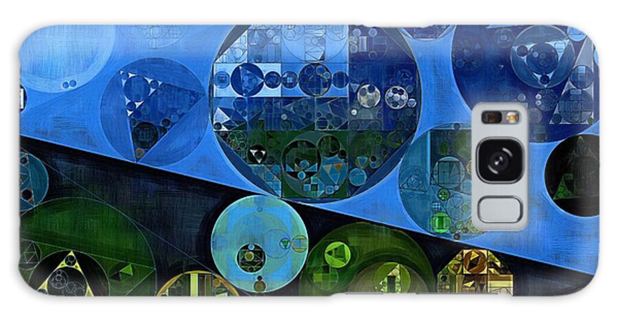 Ring Galaxy S8 Case featuring the digital art Abstract painting - Dark jungle green #9 by Vitaliy Gladkiy
