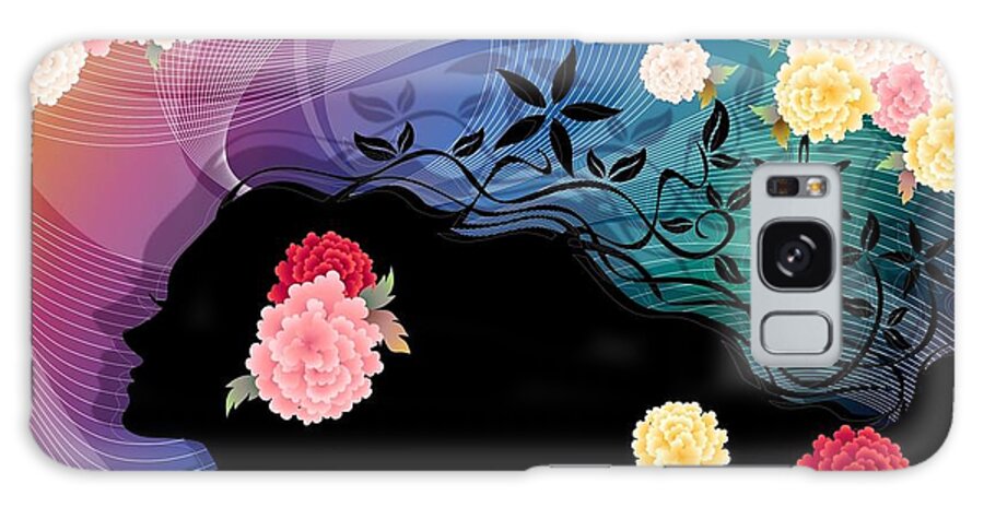 Vector Galaxy Case featuring the digital art Vector #9 by Maye Loeser