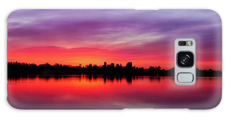 Denver Galaxy Case featuring the photograph Sunrise at Sloan's Lake by Kevin Schwalbe