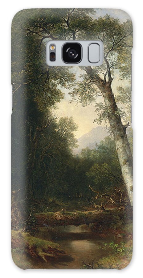 Asher Brown Durand Galaxy Case featuring the painting A Creek in the Woods by Asher Brown Durand