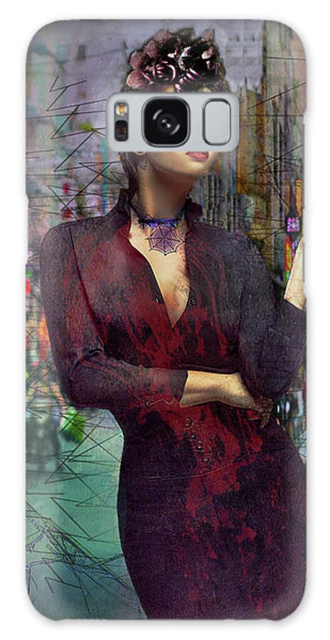 Woman Galaxy Case featuring the photograph A Dangerous Life by Sandra Schiffner